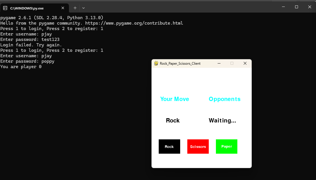 Rock Paper Scissors Game Interface