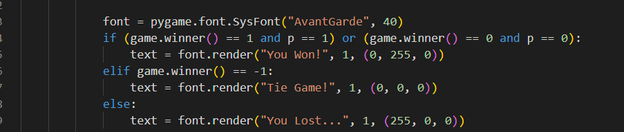 Game Result Logic Implementation