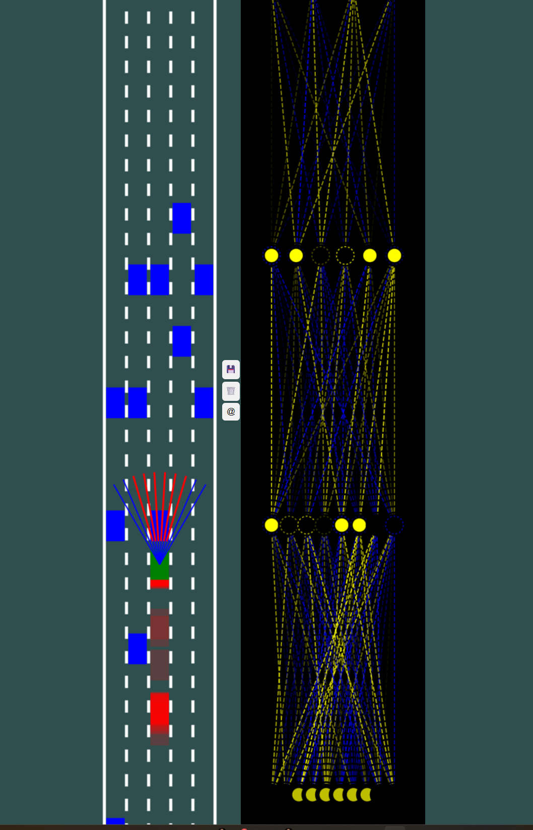 Live AI Car Simulation