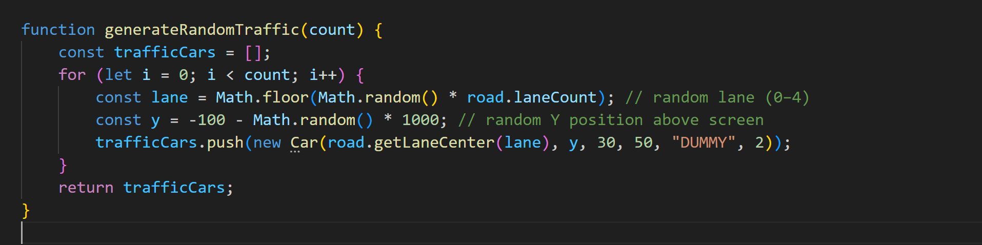 Random Traffic Function