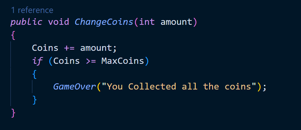 Coin Collection Implementation