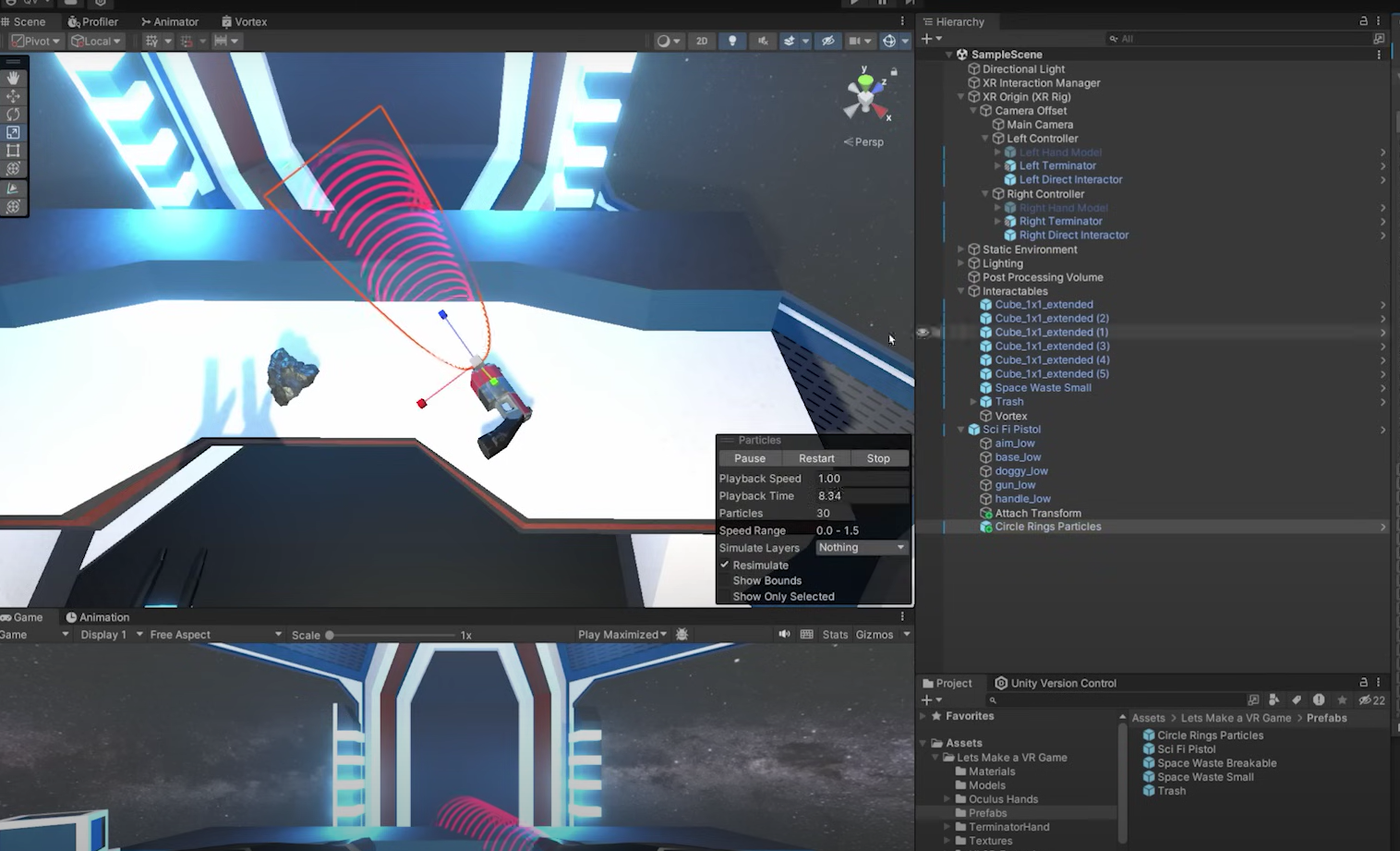 Unity VR Development Scene