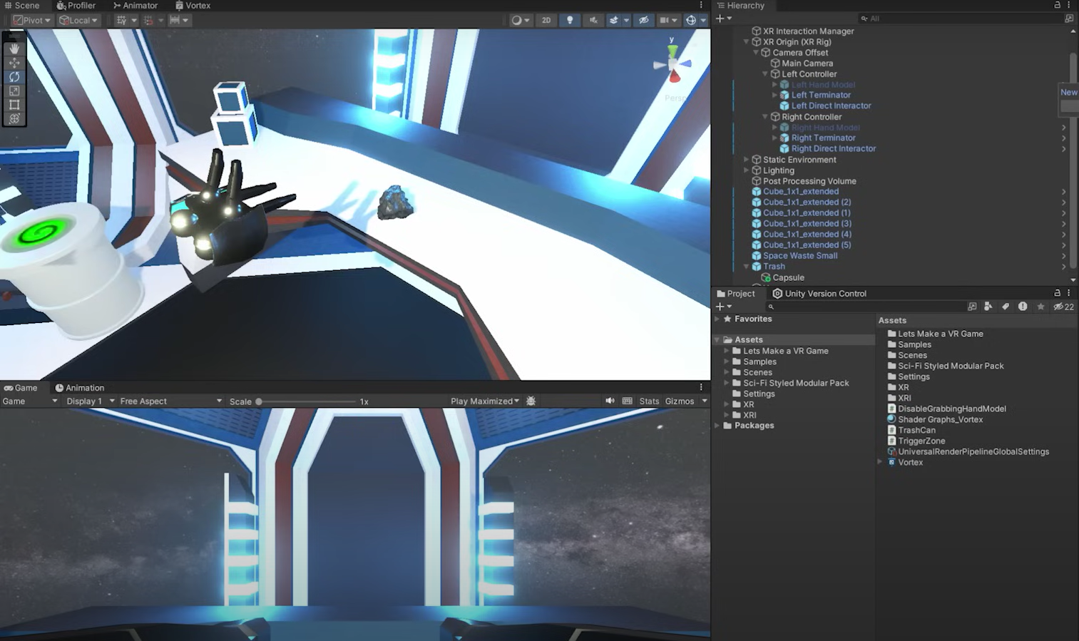 VR Hand Tracking Environment